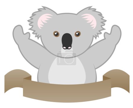 Téléchargez les illustrations : Conception créative de koala heureux - en licence libre de droit