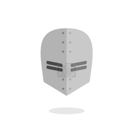 Illustration for Creative design of medieval warrior helmet icon - Royalty Free Image