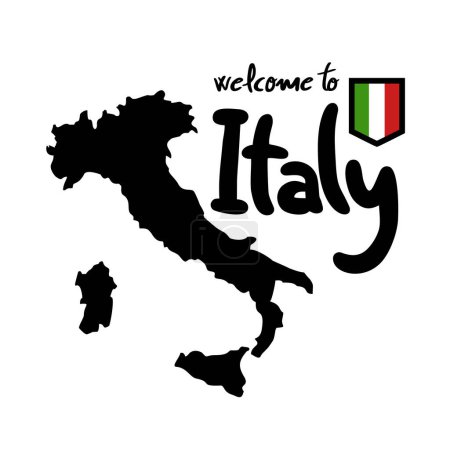 Illustration for Creative design of Italy map symbol - Royalty Free Image