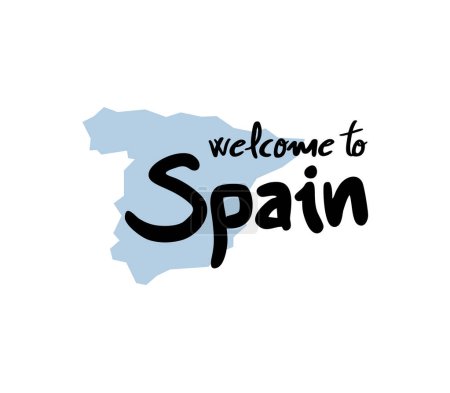 Illustration for Creative design of Spain map icon - Royalty Free Image