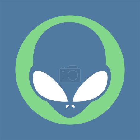 Ilustración de Diseño creativo del icono de Alien - Imagen libre de derechos