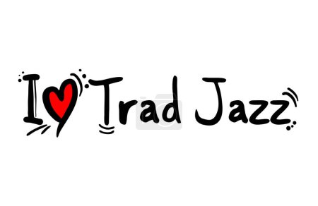 Creative design of Trad Jazz music style