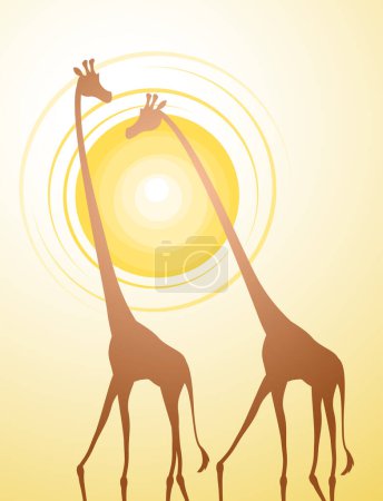 Ilustración de Diseño creativo de jirafa diseño de ilustración - Imagen libre de derechos