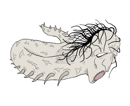 Kreatives Design der mutierten Monster-Illustration