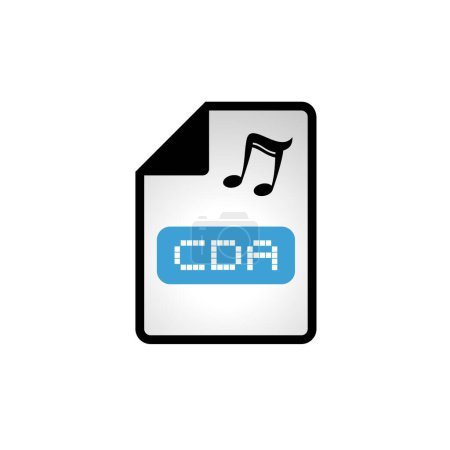 Creative design of computer cda file icon