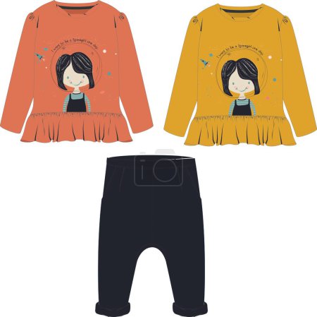 Téléchargez les illustrations : Détails d'impression pyjama enfant croquis vectoriel - en licence libre de droit