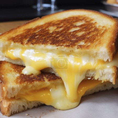 sandwich au fromage sur une table
