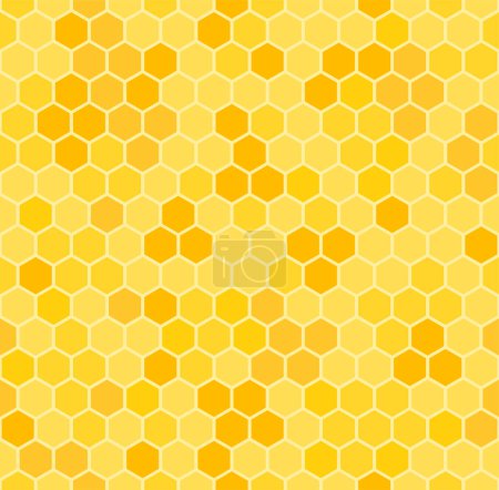 Foto de Mosaic geometric mesh. Abstract vector wallpaper with hexagon grid.Texture with hexagons for honey products vector illustration - Imagen libre de derechos