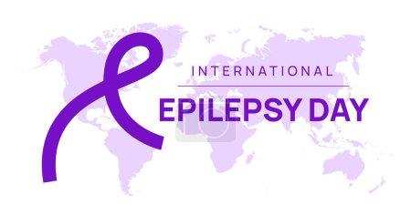 Foto de Mes de conciencia sobre la epilepsia. Día internacional de la epilepsia con cinta púrpura. Día Mundial de la Epilepsia. Día púrpura - Imagen libre de derechos