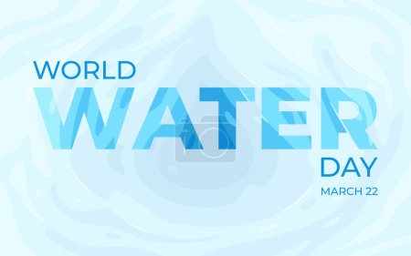 World Water Day abstract poster. Save water. Vector illustration