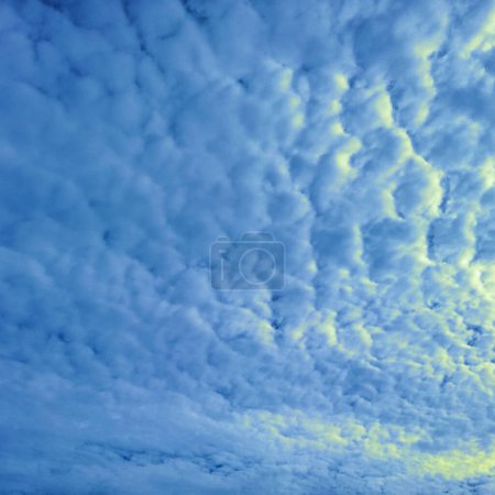 Téléchargez les photos : Ciel bleu et nuages blancs fond - en image libre de droit