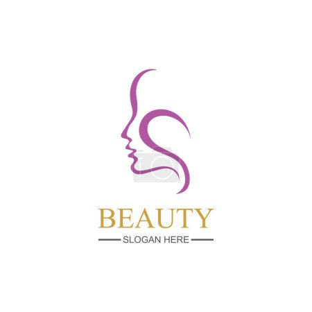 Photo for Beauty logo vector illustration design template - vector - Royalty Free Image