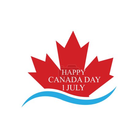 Ilustración de Ilustración Celebración del aniversario Día de Canadá en el fondo de la bandera de la hoja de arce con la arquitectura de monumentos de viajes de Canadá en Toronto y Ontario, en el arte del papel, estilo de corte de papel. Ilustración vectorial - Imagen libre de derechos