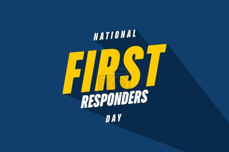 Illustration for First Responders Day Holiday Concept - Royalty Free Image