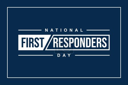 First Responders Day Holiday Concept