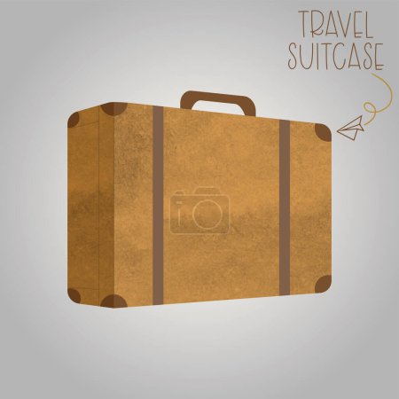 Photo for It's time to travel travel with travel baggage illustration - Royalty Free Image