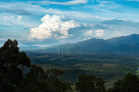Photo for Beautiful sunrise over the mountain range in Malaysia. - Royalty Free Image