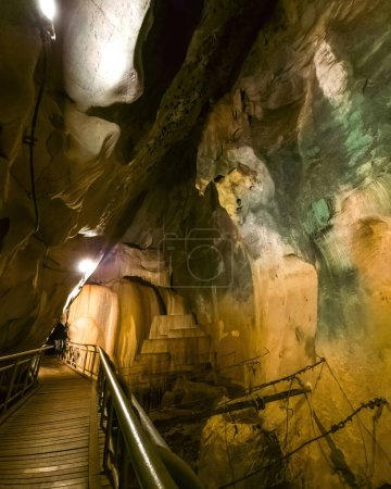 Photo for Amazing rock wall at the Gua Kelam or Kelam cave, Perlis, Malaysia. - Royalty Free Image