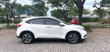 Indonesia, Surakarta, October 25, 2022, Honda HR-V is a subcompact crossover SUV produced by Honda of Japan