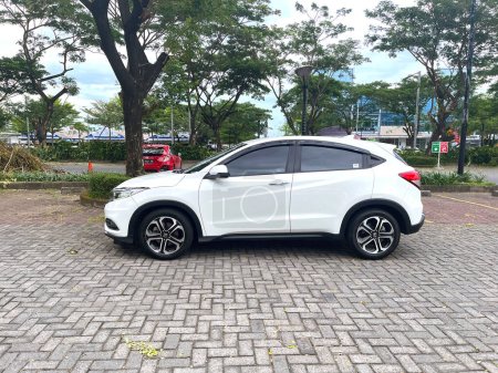 Photo for Indonesia, Surakarta, October 25, 2022, Honda HR-V is a subcompact crossover SUV produced by Honda of Japan - Royalty Free Image