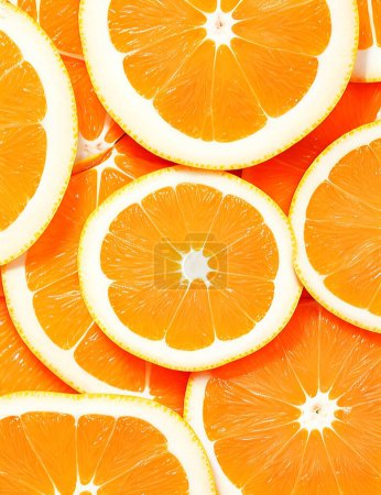 Téléchargez les photos : Gros plan de tranches de fruits orangés.tranches sunkist orange, papier peint d'été créatif pour votre création de contenu multimédia - en image libre de droit