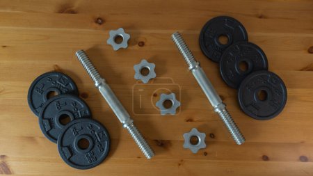 Robust metal weights, essential for fitness