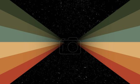 Photo for Vintage Striped Backgrounds, Posters, Banner Samples, Retro Colors from the 1970s 1900s, 70s, 80s, 90s. retro vintage 70s style stripes background poster lines. shapes vector design graphic 1980s - Royalty Free Image