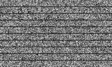 Textura de ruido blanco. Interferencia estática Grunge vector de fondo. Pantalla de TV sin señal. Glitch ruido de píxeles de color digital. VHS corrompido señal. Fondo de la imagen dañada error de televisión. Ilustración vectorial.