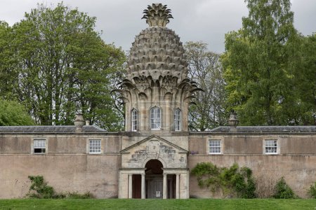 Photo for Dunmore, Scotland, UK -May 10th 2023  - The Dunmore Pineapple in the grounds of Dunmore Castle - Royalty Free Image
