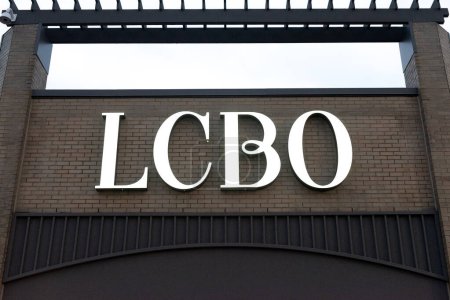 Photo for Toronto, ON, Canada - December 30, 2022: View at LCBO sign. The Liquor Control Board of Ontario is a Crown corporation - Royalty Free Image