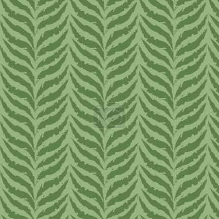 Illustration for Green natural leaves pattern summer fabri - Royalty Free Image