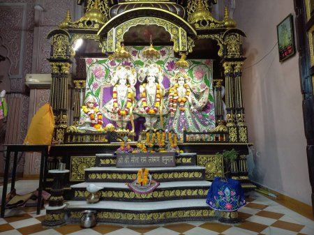 Photo for Sculptures of radha govindji in iskcon Temple ahmedabad, Gujarat , - Royalty Free Image
