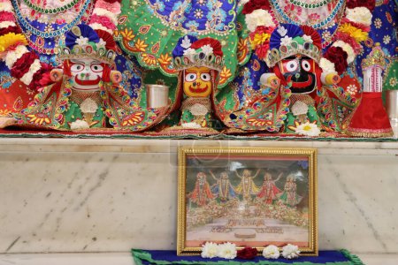 Photo for Beautiful deities of radha govindji in iskcon Temple ahmedabad, Gujarat , - Royalty Free Image