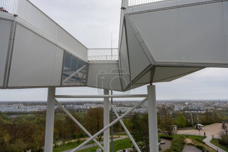 La torre de observación se encuentra en Berlín Marzahn. Primer plano. torre de observación
