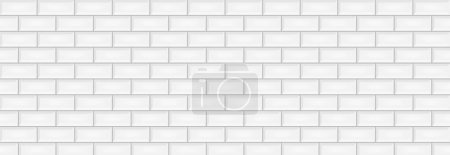 Illustration for White ceramic tiles texture abstract background vector illustration - Royalty Free Image
