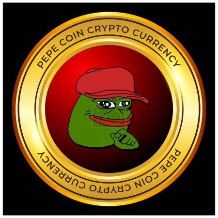 3d Pepe Coin Kryptowährung Logo