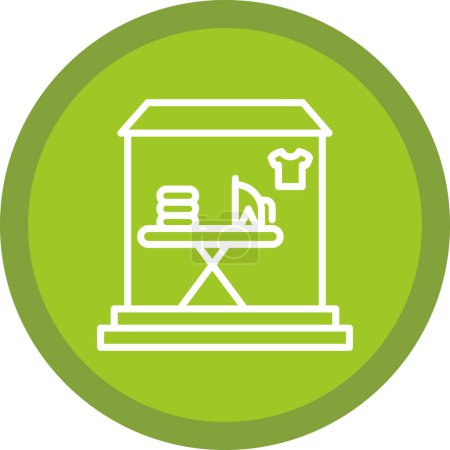 Illustration for Laundry shop icon, vector illustration design - Royalty Free Image