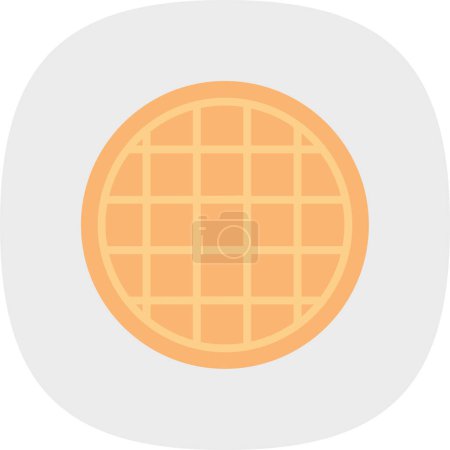 Ilustración de Waffle icono web, ilustración vectorial - Imagen libre de derechos