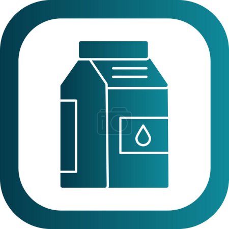 Illustration for Vector illustration of milk package icon - Royalty Free Image