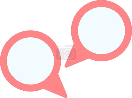 Illustration for Speech bubbles icon, vector illustration - Royalty Free Image