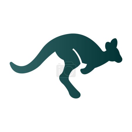 Ilustración de Canguro icono, símbolo de Australia, estilo simple - Imagen libre de derechos