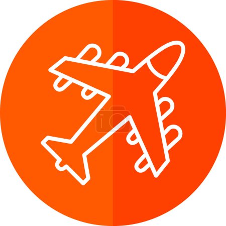 Ilustración de Icono de avión vector ilustración - Imagen libre de derechos