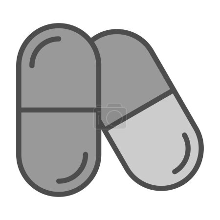 Illustration for Pills icon, vector illustration simple design - Royalty Free Image