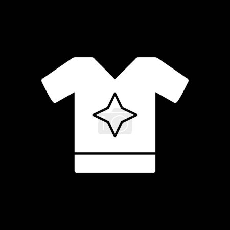 T-Shirt-Ikone Design. T-Shirt, Symbol, Baumwolle, Herren, Freizeit, Bekleidung, Bekleidungsvektorillustration