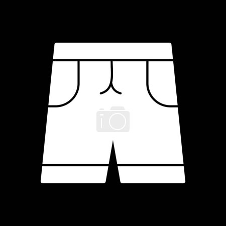 Ilustración de Icono de pantalones cortos, ilustración vectorial diseño simple - Imagen libre de derechos