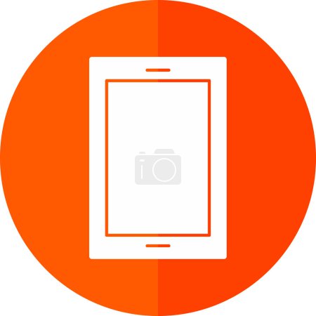 Illustration for Smartphone icon isolated on background. Trendy telephone template for web site, app, cell symbol and smartphone logo - Royalty Free Image
