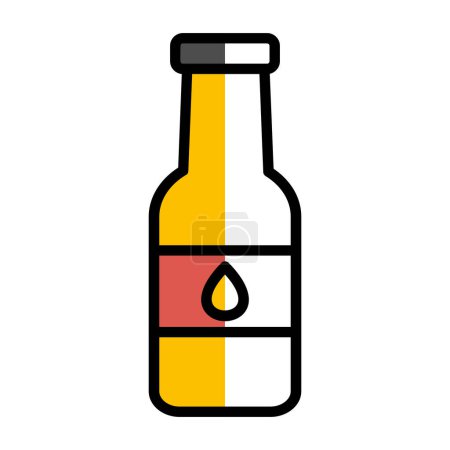 Ilustración de Icono de la botella de soda, ilustración vectorial - Imagen libre de derechos