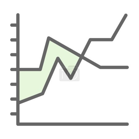 Ilustración de Ilustración vectorial del icono del gráfico de negocios y finanzas - Imagen libre de derechos