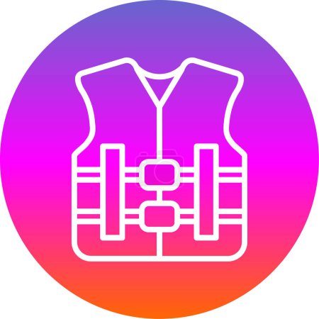 Life jacket icon, vector illustration simple design
