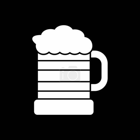 Ilustración de Icono web de vidrio de cerveza, ilustración vectorial - Imagen libre de derechos